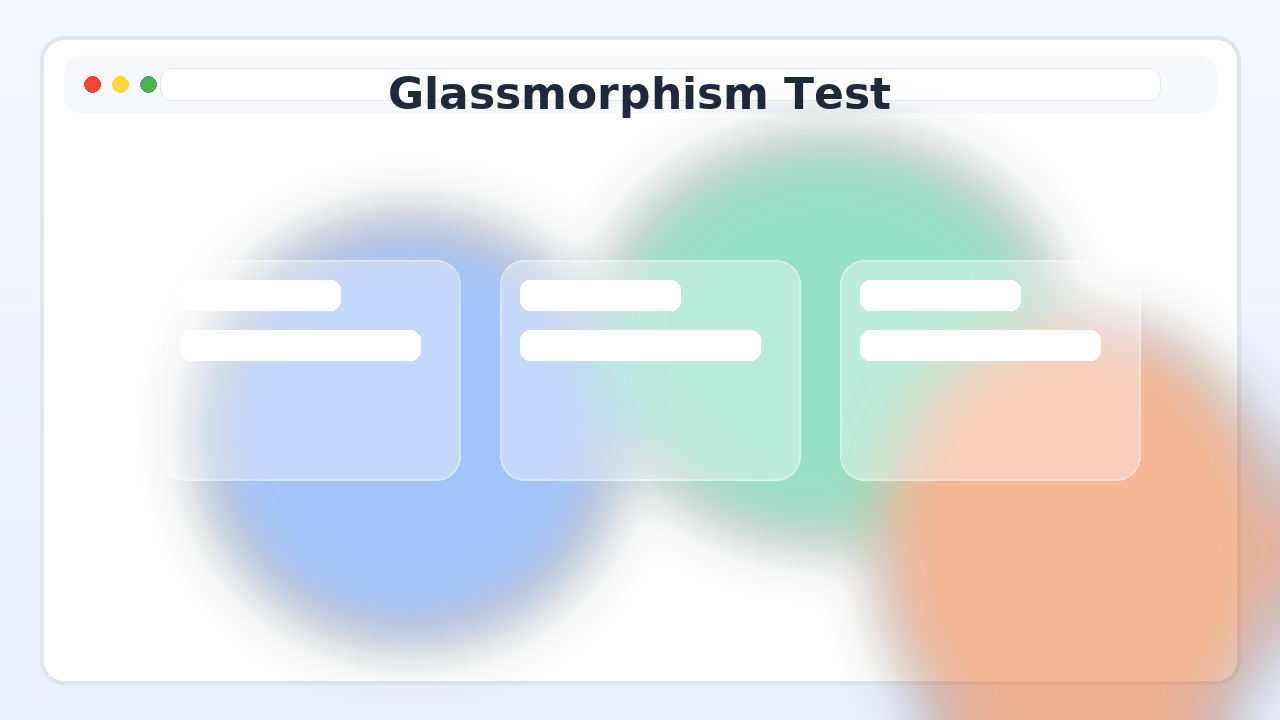 Glassmorphism Test