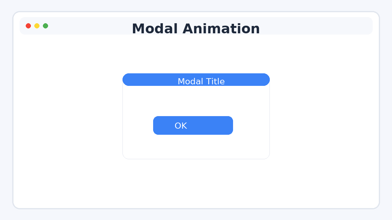 Modal Animation