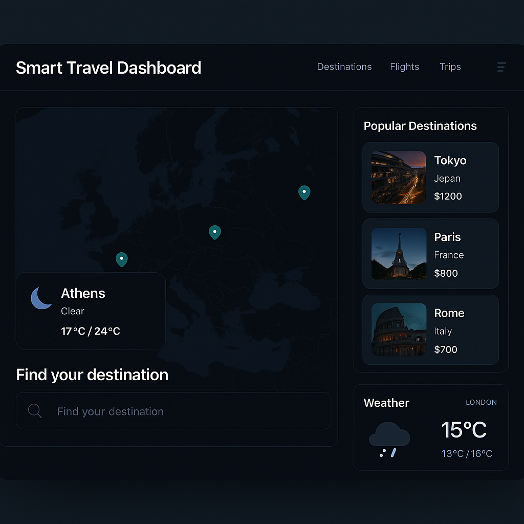 Smart Travel Dashboard
