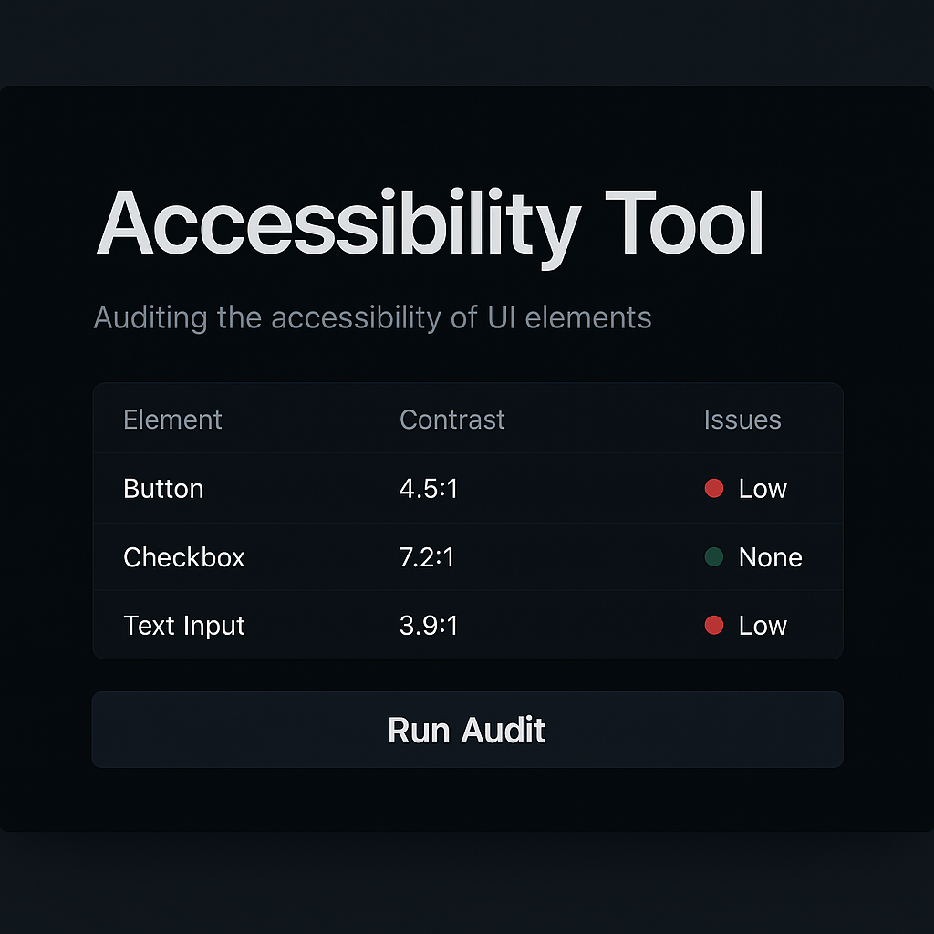 UI Accessibility Audit Tool